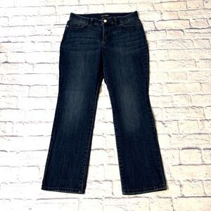 Lee Jeans Regular Fit Straight Leg Denim Blue Jeans Mid Rise Size 12 Medium